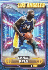 SHAQUILLE O’NEAL 2024-25 Topps Chrome Refractor Blue