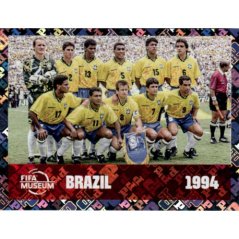 TEAM PHOTO BRAZIL 1994 - FIFA WORLD CUP BRAZIL 1994  Panini FIFA World Cup Stickers