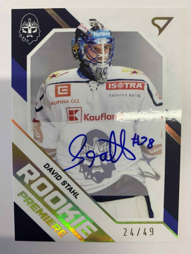 DAVID STAHL 21-22 SportZoo Série2 Tipsport ELH Rookie Premiere Auto 24/49