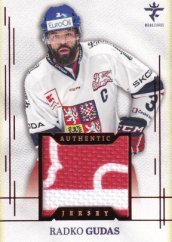 RADKO GUDAS  Real Cards 2025/26 Authentic Jersey Red 3/9