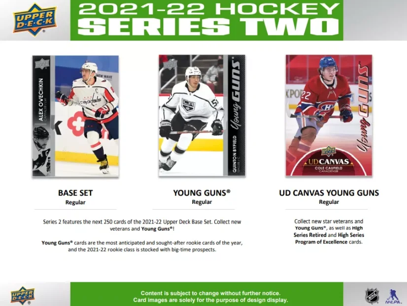 2021-22 Upper Deck Series 2 Hockey Tin Box