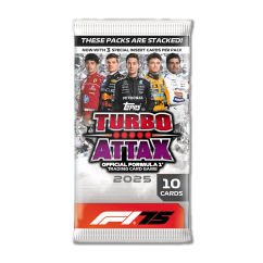 2025 Topps Turbo Attax F1 balíček karet
