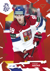 MARTIN NEČAS 2026 Hokejové Česko SportZoo Scarlet Red