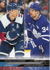 NATHAN MACKINNON / AUSTON MATTHEWS CL COLORADO / TORONTO AVALANCHE / MAPLE LEAFS 24-25 UD Hockey Serie2