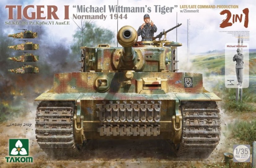 1:35 Tiger I Sd.Kfz.181 Pz.Kpfw.VI Ausf.E 'Michael Wittmann's Tiger' Normandy 1944 - Late/Late 1:35 Tiger I Sd.Kfz.181 Pz.Kpfw.VI Ausf.E 'Michael Wittmann's Tiger' Normandy 1944 - Late/Late