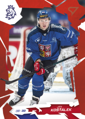 JAN KOŠŤÁLEK 2026 Hokejové Česko SportZoo Scarlet Red