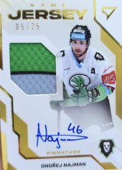 ONDŘEJ NAJMAN 22-23 SportZoo Tipsport ELH Game Jersey AUTO 05/25