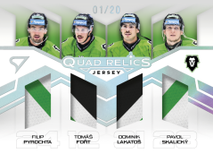 PYROCHTA-FOŘT-LAKATOŠ-SKALICKÝ SportZoo ELH 2025/26 Play Off QUAD RELICS 03/20