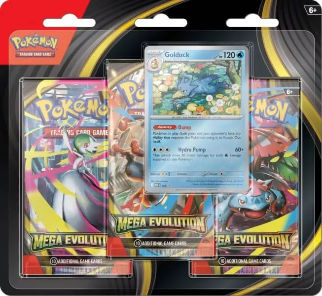 Pokémon Mega Evolution 3 Pack Blister - Golduck
