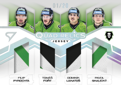 PYROCHTA-FOŘT-LAKATOŠ-SKALICKÝ SportZoo ELH 2025/26 Play Off QUAD RELICS 03/20