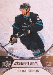 ERIK KARLSSON 21-22 UD Credentials