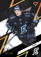 MATTEO KOČÍ SportZoo ELH 2025/26 Play Off Moment Amber Gold 10/10