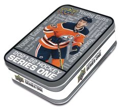 2021-22 Upper Deck Series 1 Hockey Tin Box – hlavní produktová fotografie