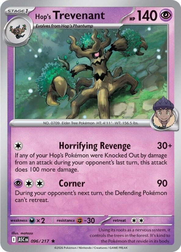 Hops Trevenant 096/217 Ascended Heroes