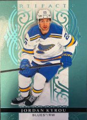 JORDAN KYROU #57 – 2026-27 Upper Deck Artifacts Aqua Blue