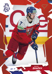 DAVID ŠPAČEK 2026 Hokejové Česko SportZoo Scarlet Red