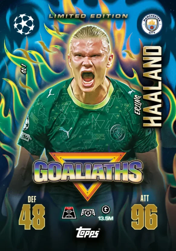 2025/26 Topps Match Attax EXTRA UEFA Club Competitions Mega Tin 1 Goaliath.
