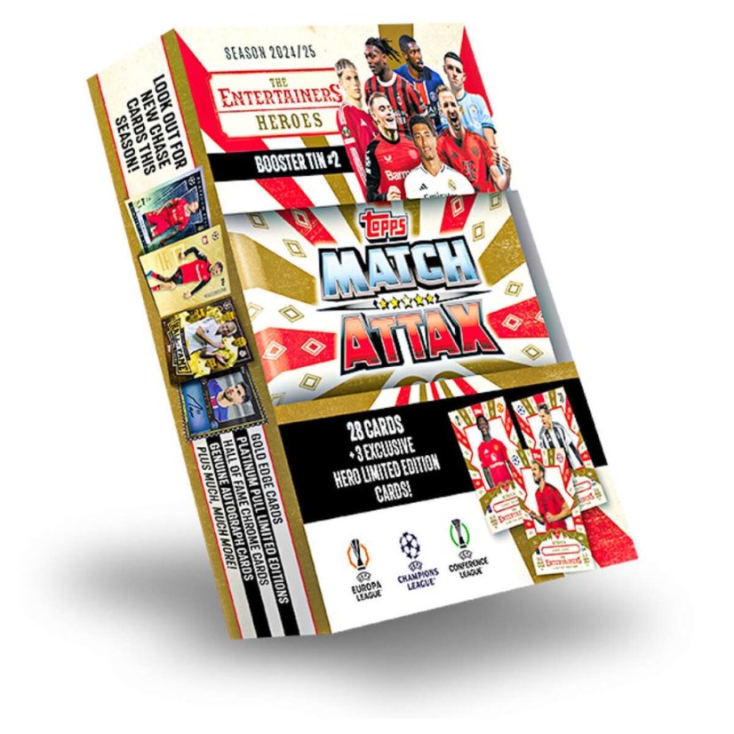 2024-2025 Topps Match Attax Booster Tin 2 Heroes - zlatá