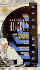 1993-94 Upper Deck Series 1 hobby balíček – prémiové NHL hokejové karty s nováčky a hvězdami