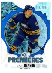 ZACH BENSON 23-24 UD Ice PREMIERES 