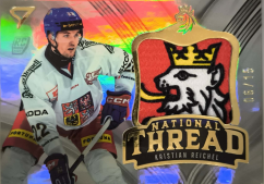 KRISTIAN REICHEL 2025 SportZoo Hokejové Česko National Thread Gold 06/15