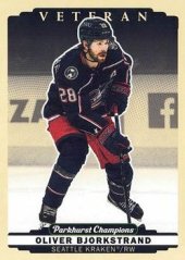 Oliver Bjorkstrand 2022-23 UD Parkhurst Champions