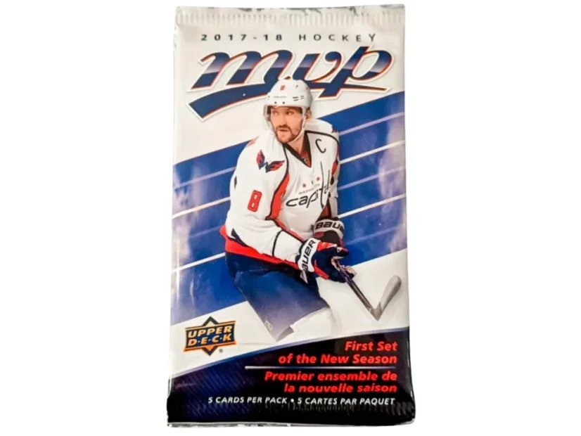 2017–18 Upper Deck MVP – Retail balíček hokejových karet NHL 2017–18 Upper Deck MVP – Retail balíček hokejových karet NHL