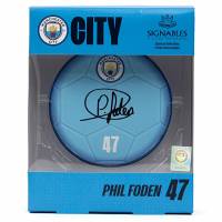 Phil Foden Man. City – fotbalová memorabilie 14 cm- Signature