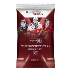2023/24 SportZoo Tipsport ELH Series 1 retail balíček – oficiální hokejové kartičky české extraligy