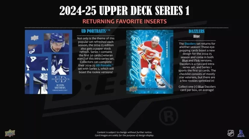 2024-25 Upper Deck Series 1 Hockey Blaster Box