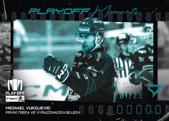 MICHAEL VUKOJEVIC SportZoo ELH 2025/26 Play Off Moments Turquoise Blue  18/25