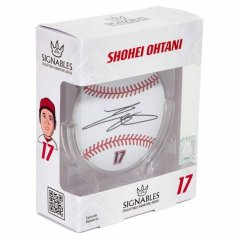 Shohei Ohtani – baseballová memorabilie 14 cm- Signature