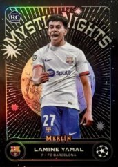 LAMINE YAMAL 2023-24 Topps Merlin UCC Mystic Nights Refractor