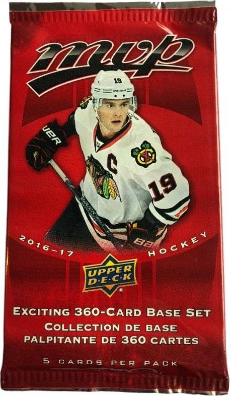 2016–17 Upper Deck MVP – Retail balíček hokejových karet NHL