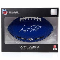 Lamar Jackson NFL – fotbalová memorabilie 14 cm- Signature