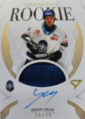 OSKAR LISLER SportZoo 2025-26 I.serie ROOKIE PREMIERE Jersey Gold Auto