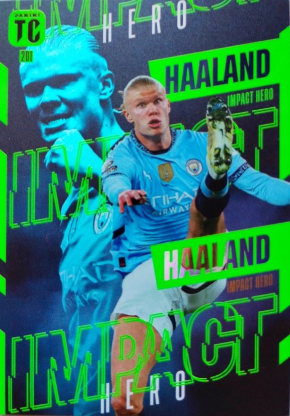 Erling Haaland 2025 Panini Top Class Impact Hero