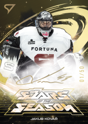 JAKUB KOVÁŘ SportZoo ELH 2025/26 Play Off Stars of the Season Gold Script 36/50