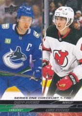 QUINN HUGHES/LUKE HUGHES 24-25 UD Hockey Serie1