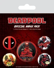 Set odznaků - Deadpool