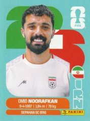 OMID NOORAFKAN 2026 Panini FIFA World Cup Stickers