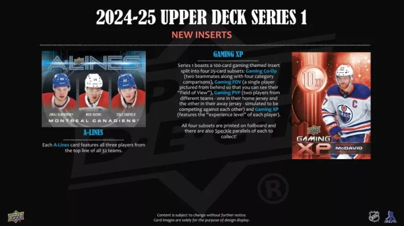 2024-25 Upper Deck Series 1 Hockey Blaster Box
