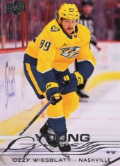 OZZY WIESBLATT 25-26 UD Hockey Série1 Young Guns