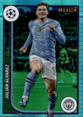 JULIAN ALVAREZ 2023-24 Topps Merlin UEFA Club Competitions Green