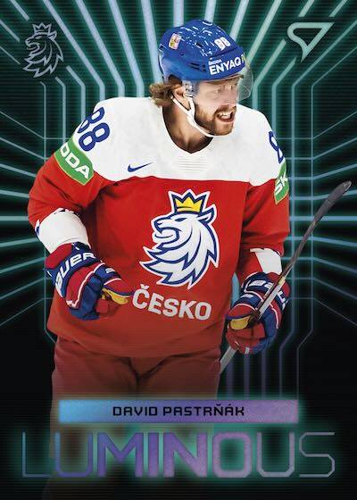 kartička david pastrňák 2024 SportZoo Hokejové Česko Luminous