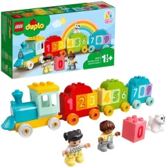 LEGO DUPLO 10954 – barevný vláček s čísly 0–9 na třech vagóncích