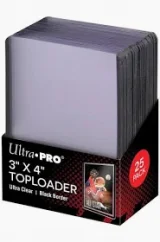 UP Plastový toploader 35pt Black Border