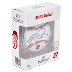 Mike Trout– baseballová memorabilie 14 cm- Signature