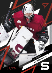 JOSEF KOŘENÁŘ SportZoo ELH 2025/26 Play Off Moment Ruby Red 17/25