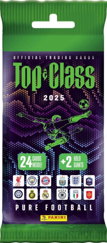 Top Class 2025 - Panini Top Class 2025 – Fat Pack fotbalových karetFatpack